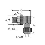 Field-Wireable Connector Male Connector M12 × 1, Angled   BSV8240-0/9