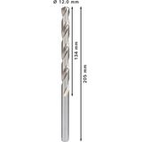 Metal drill bits HSS-G, DIN 340 12 x 134 x 205 mm 5 pcs.