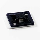 Saddle with 4 entries Screw/Self-adhesive for cable ties up to 3.6mm,