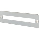 BPZ-VZFP-600/150-45 Pre-meter front plate, W x H = 600 x 150 mm, 45 mm cutout