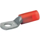 Insulated tube cable lug, 10 mm², 6.5 mm, M6, red, 602R6