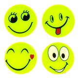 Fluorescent stickers set SMILE AMIO-03941