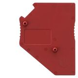 Spacer plate for test plug for skipping single terminals