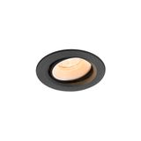 NUMINOS© MOVE XS, recessed CL, 2700K, 20ø, IP20, round bl/wh