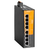 PoE switch, unmanaged PoE, Gigabit Ethernet, 8x RJ45 PoE++, IP30, -40 