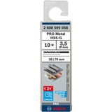 Metal drill bits HSS-G, DIN 338 3,5 x 39 x 70 mm 10 pcs.