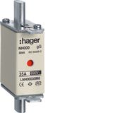 HRC LV fuse NH000 gG AC690V 35A double indicator with live gripping-lu