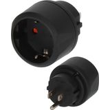 Travel adapter earthed to USA plug