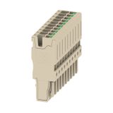 Plug (terminal), SNAP IN, 2.5 mm², 24 A, 800 V, Number of connections: