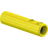 4 mm screw-on adapter, screw connection, CAT II, yellow, 23.1035-24