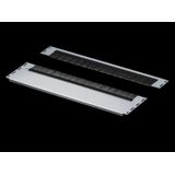 Gland plate module, multi-piece, with brush strip, super-airtight, Vented, 600mm