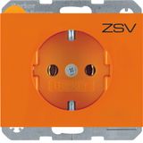 SCHUKO soc. out. "ZSV" imprint, K.1, orange glossy