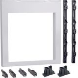 Assembly unit, universN, 750x750mm, 7 NH1-3 fuse switch vertical on Bu