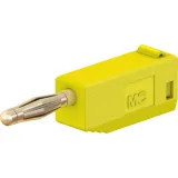 2 mm plug, solder connection, 0.5 mm², yellow, 22.2616-24