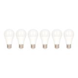 EcoPack 6pcs LED A60 E27 240V 6W 4000K Opal