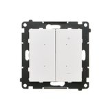 Push dimmer illuminated, white matt