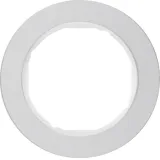 Single frame, R.Classic series, natural aluminum, white plastic support material