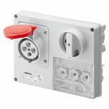 Interlocked Socket Outlet IEC 309 3P+N+E 16A 400V 6H