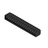 PCB plug-in connector, male header, closed side, THT/THR solder connection, 3.50 mm, Number of poles: 18, 180°, Solder pin length (l): 3.2 mm, tinned, black, Tray