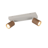 Soka spotlight 2-pc GU10 coffee/warm grey