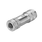 Field attachable connector, M12