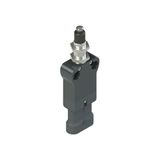 Modular prewired switch with plunger, M12 threaded bearing and external rubber gasket
