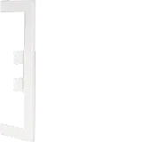 Wall connection panel for BRS 68x210mm upper part 80mm made of sheet steel in pure white