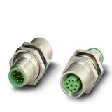 SACC-8P-DSI-M12MS/FS-M16 - Device connector, rear mounting