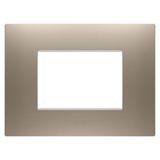 EGO PLATE - IN PAINTED TECHNOPOLYMER - 3 MODULES - LIGHT BRONZE - CHORUSMART