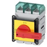 SENTRON, switch disconnector 3LD5 UL, EMERGENCY OFF switch, 4-pole, approved