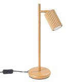 ELEGANT CARBON DESK LAMP WITH A GROOVED LAMPSHADE AND A SWITCH ON THE CABLE