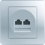 SOCKET TEL KS DOUBLE 2x RJ11 6/4 ES 4317988