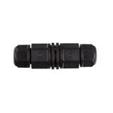 Straight cable connector L20, 2-pin, IP67, screw