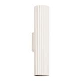 BEIGE VERTICAL WALL LAMP ILLUMINATING UP AND DOWN CARBON FOR LIVING ROOM 2XGU10