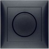 Cover plate for rot. dimmer/rot. potentiometer, setting knob, S.1, ant