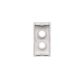 Cover for single socket outlet with earthing IP44 - transparent flap, black matt