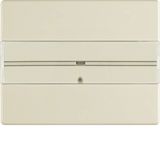 Push-button 1gang with labelling field, Arsys, white glossy