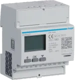 3-phase energy meter for converter ratio 1A or 5A, 4M, SO, MID