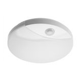 LED luminaire LOGOS with motion sensor, 16 W, 1200 lm, AC220-240V, IP44, 360°