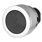 Push-button, flush-mount, momentary, black