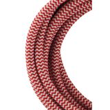 Textile Cable 2C Red/White 3m