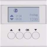 Blind time switch, display, S.1/B.3/B.7, p. white glossy