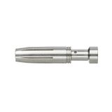 Heavy-duty connectors, Crimp contact, HE, Female, Conductor cross-section, max.: 0.5, turned, Copper alloy