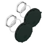 Ventilation element set, deep black, Type of protection IP65, UL BEL Air M40/sw