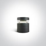 ANTHRACITE BOLLARD 20cm 20W CW IP65 230V
