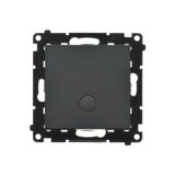 Interdediate switch with LED indicator light, 10AX, black matt