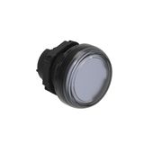 Pilot light head Ø22mm Platinum series chromed plastic, transparent. Without mounting adapter