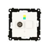Equipotential socket, module, white matt