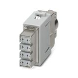 Data module, 48 V, 5 A, Cat. 6A, Number of poles: 8, Crimp connection, Female, Required plug-in slots: 1