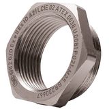 Adapter Hexagonal ATEX EXD Nickel Plated Brass M50-1NPT Metallic Raw c